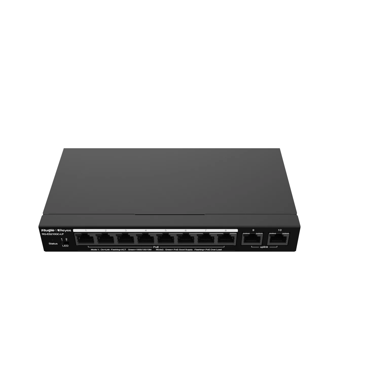 Ruijie Reyee 10-Port Gigabit Smart Cloud Mananged PoE Switch RG-ES210GC-LP