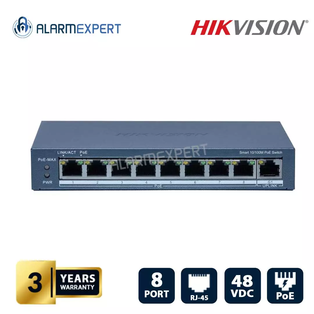 Hikvision 8 Port Fast Ethernet Smart POE Switch DS-3E1309P-EI