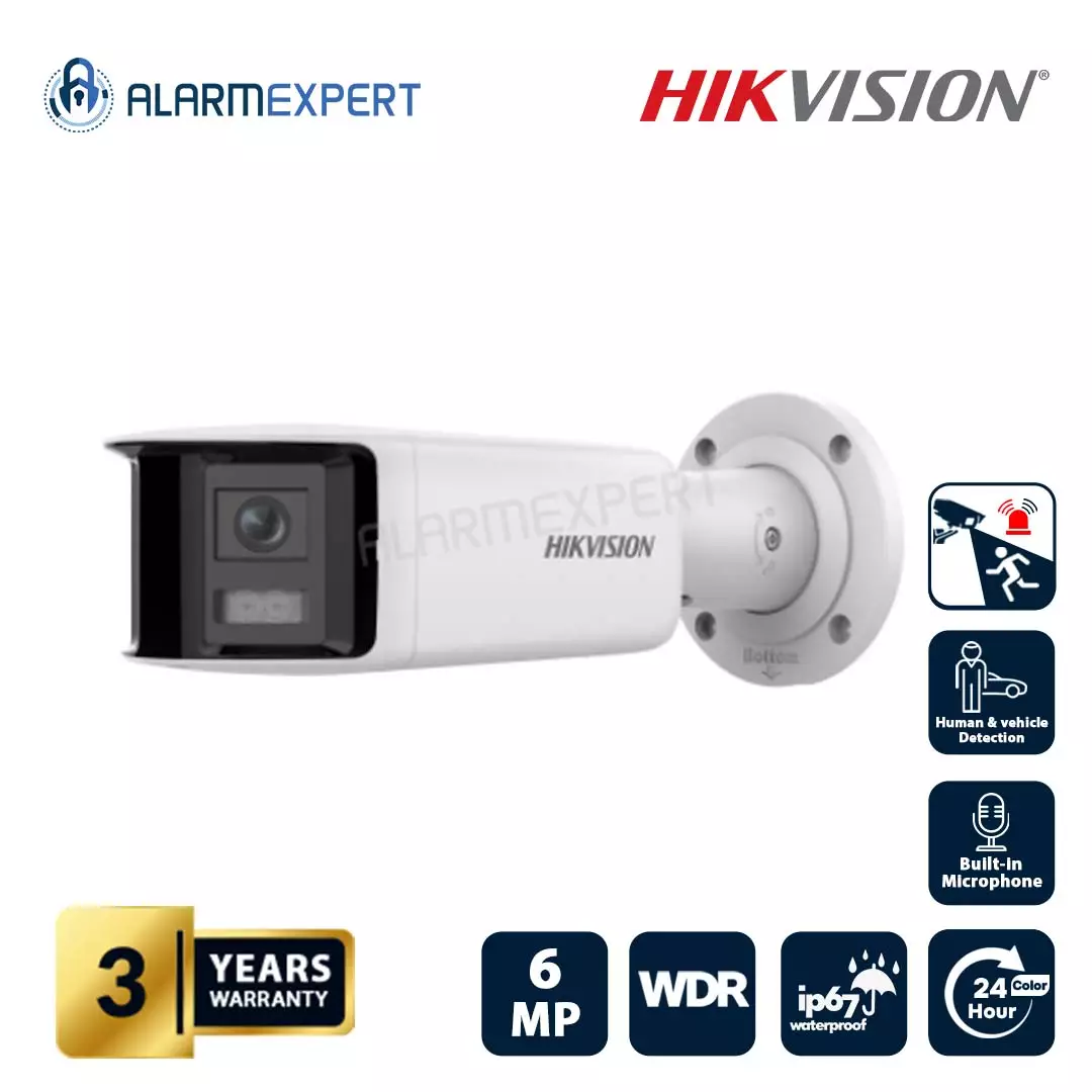 Hikvision 6 MP Panoramic ColorVu Fixed Bullet Network Camera DS-2CD2T67G2P-LSU/SL