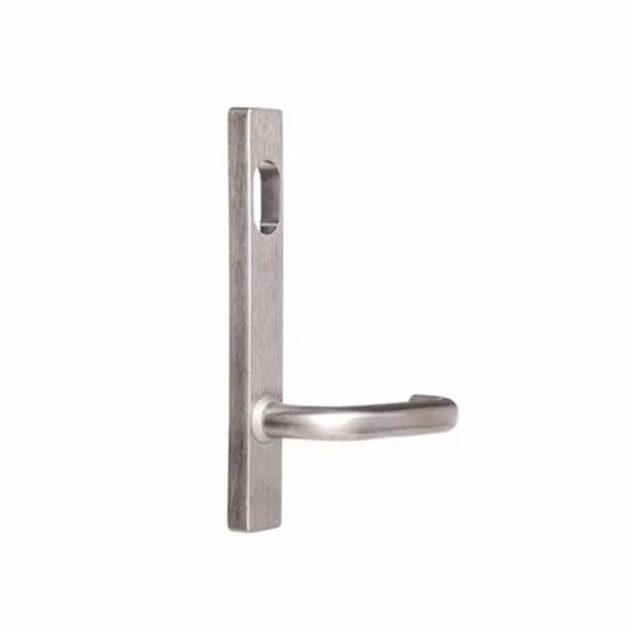 Lockwood Narrow Style External Handle Square End, Satin Chrome Lever - Cylinder
