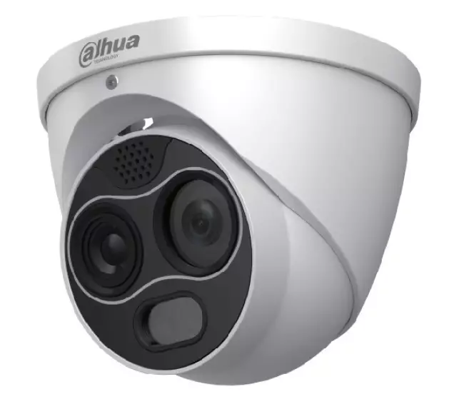 Dahua 4 MP Fixed Lens 2.0 mm Thermal Network Mini Hybrid Eyeball Camera DHI-TPC-DF1241-T