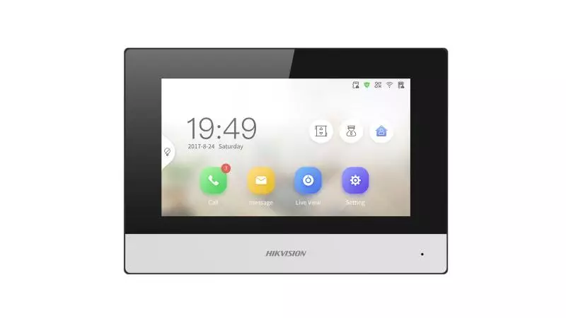Hikvision 7 Inch Touch Screen KH6 Series IP-Based Indoor Station DS-KH6320-WTDE1