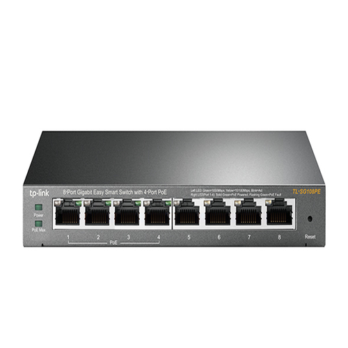 TPLink TLSG108PE 8Port Gigabit Easy Smart Switch with 4Port PoE