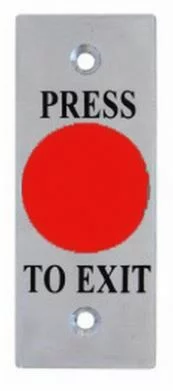 Smart Red Press To Exit Button Press To Exit Engraved On SMART4400R