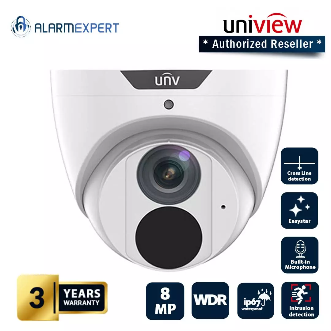 Uniview 8MP 4K HD IR Fixed Eyeball Network Camera IPC3618LE-ADF28K-GM