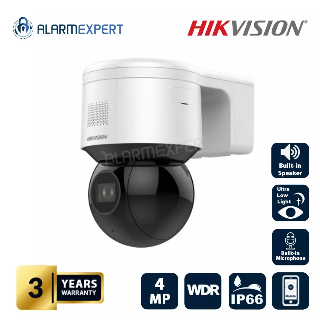 Hikvision 4 MP 4x Zoom IR Mini PT Dome Network Camera DS-2DE3A404IW-DE(S6)