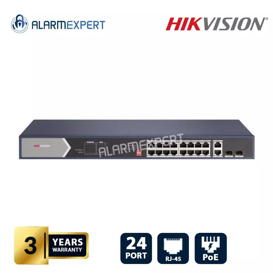 Hikvision 24 Port Gigabit Unmanaged POE Switch DS-3E0528HP-E