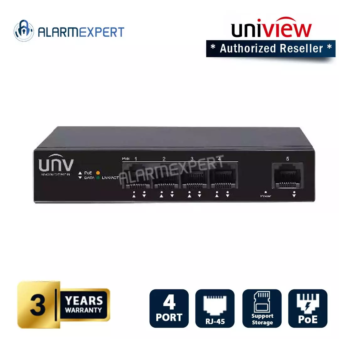 Uniview 4 Port Gigabit Ethernet Switch NSW2010-5GT-POE-IN